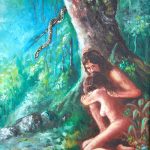 Adam & Hawa oil on canvas 60 X 80, tahun 2000