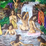 Joko Tarub oil on canvas 150 x 85, tahun 2004