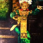 Legong dance, oil on canvas, 120 x 90,